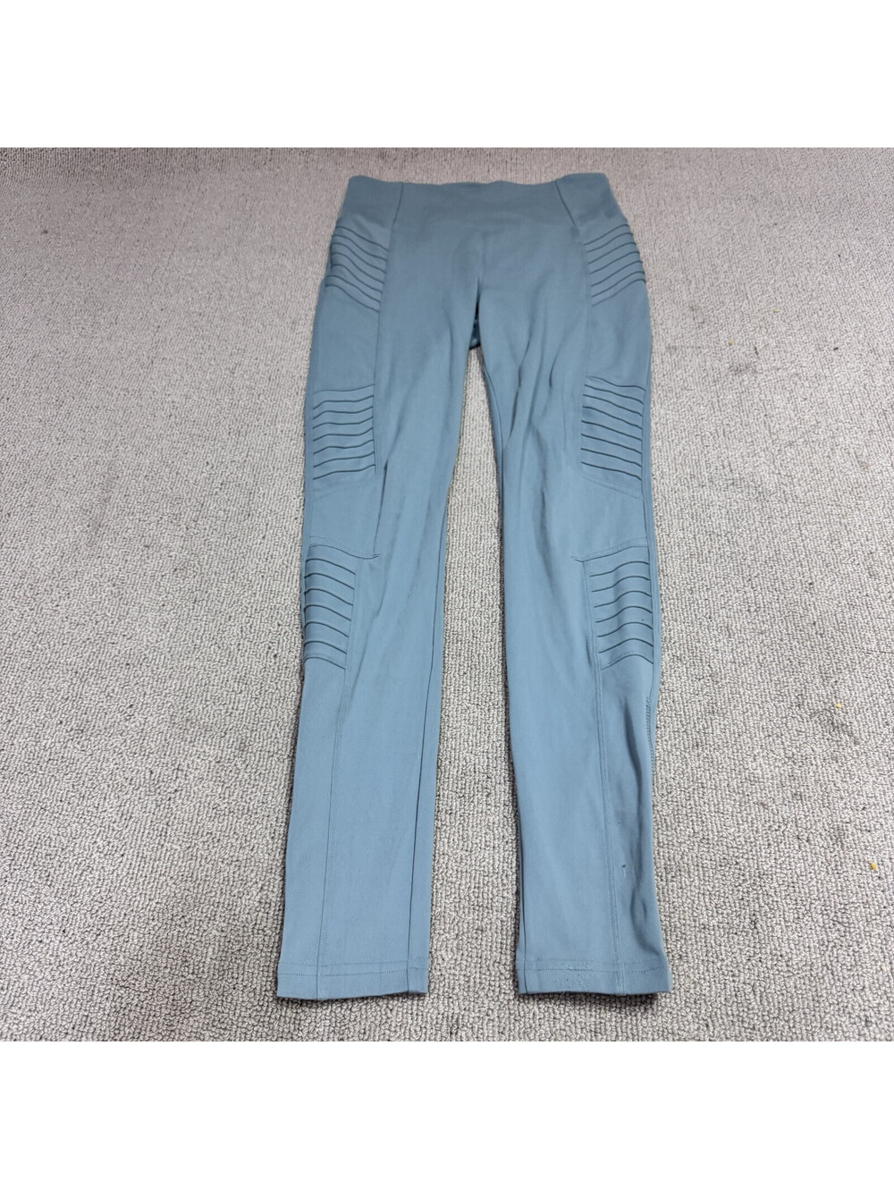 Athleta Delancey Moto Tight Leggings Size Small Blue